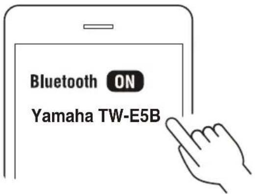YAMAHA TWE5B - Sélectionnez ce produit dans la liste sur votre dispositif Bluetooth. - 1