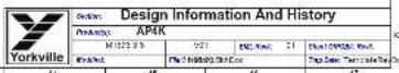 YORKVILLE AP4K - M1576V01 DESIGN HISTORY AND INFORMATION - 2