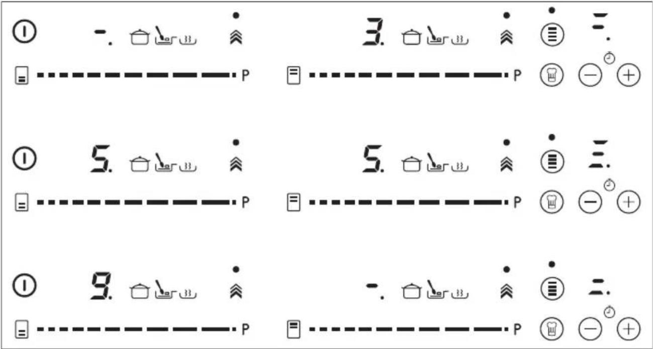 Diagram showing nine labeled symbols (① to ③) with icons and connecting lines, possibly representing menu or navigation instructions.
