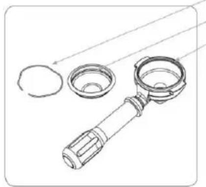 BARTSCHER Coffeeline G16L - Portetamis - ensemble de tamis - 1