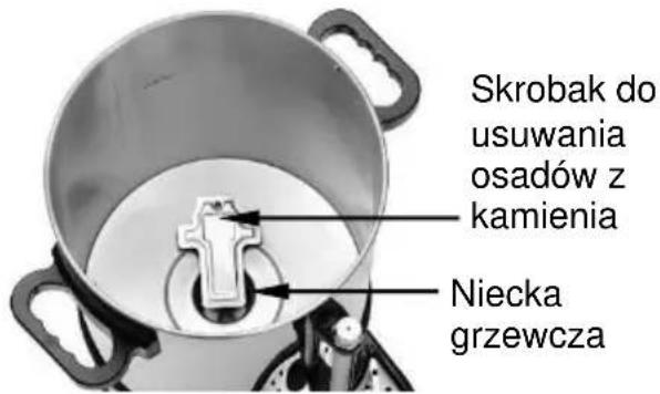 BARTSCHER PRO II 40T - Zawsze uzywać tylko załaczonego skrobaka do usuwania osadów z kamenia! - 1