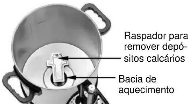 BARTSCHER PRO II 40T - Sempre use apenas o raspador fornecido para remove sedimentos da pedra! - 1