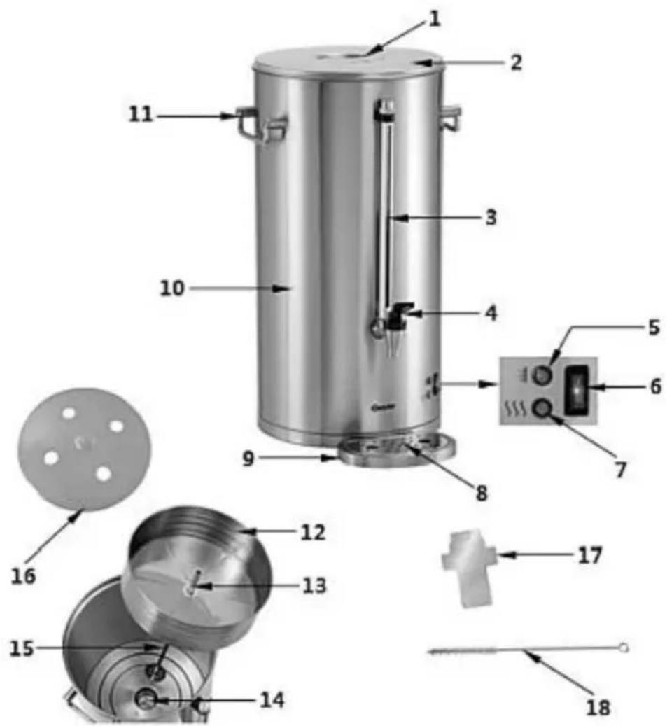 BARTSCHER Silver 1300 - Éléments de l'appareil - 1