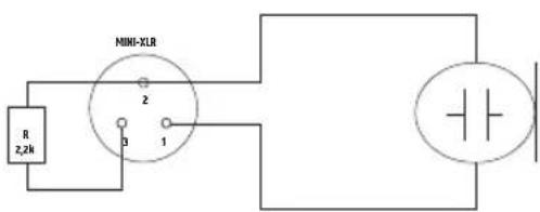 LD Systems U308 BPL - BELEGUNG MINI-XLR-ANSCHLUSS (TASCHENSENDER) - 3