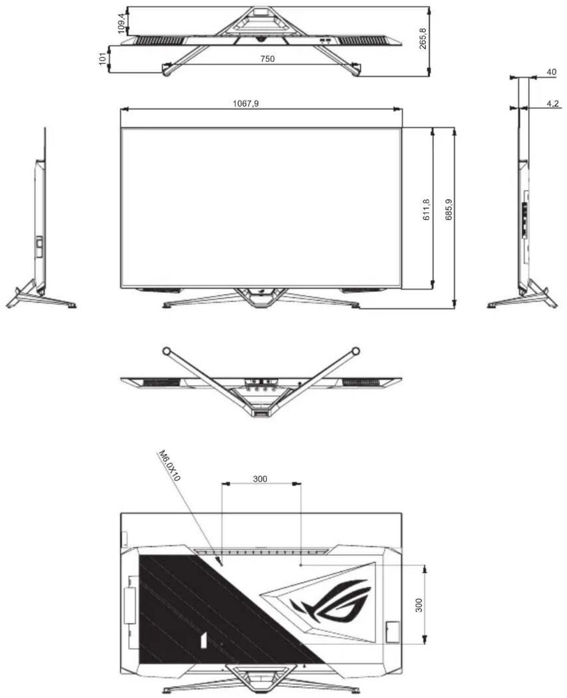 ASUS ROG Swift PG48UQ - Spécifications - 1