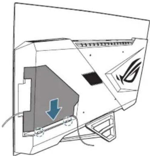 ASUS ROG Swift PG48UQ - Gestion des câbles - 2