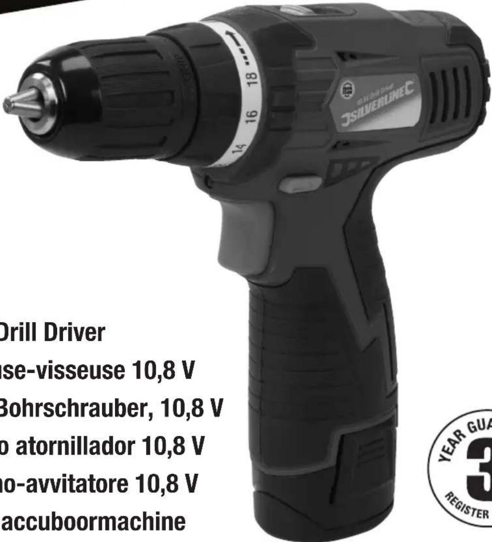 Drill Driver se-visseuse 10,8 V Bohrschrauber, 10,8 V o atornillador 10,8 V o-avvitatore 10,8 V accuboormachine