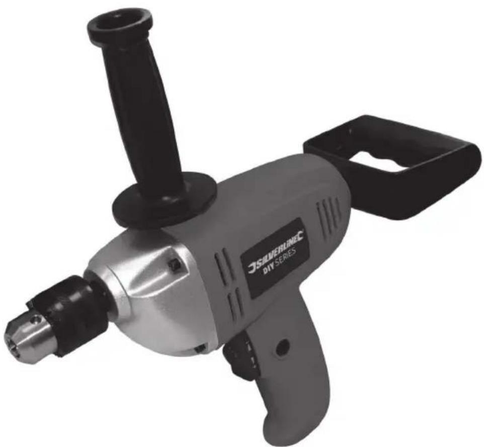 SILVERLINE 123557 - 600W Mixing Drill Low Speed - 2