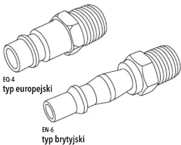SILVERLINE 733610 - Przygotowanie do eksploatacji Instalowanie szybkozłącza - 1