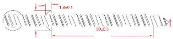 TP-LINK Tapo C420S2 - Taille des vis - 1