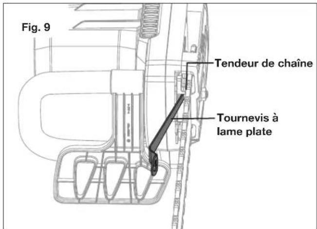 Sun Joe SWJ699E - Réglage de la tension de chaîne - 1