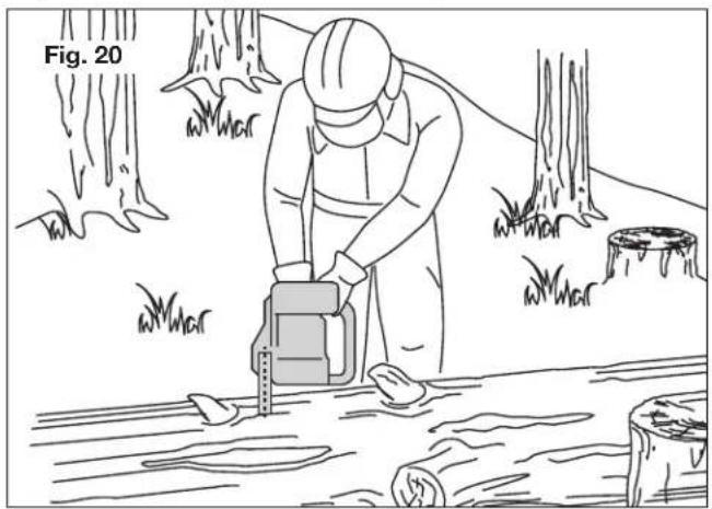 Sun Joe SWJ699E - • Tronçonnage d'une grume - 5