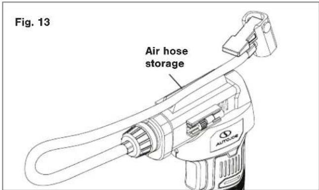 Fig. 13 Air hose storage