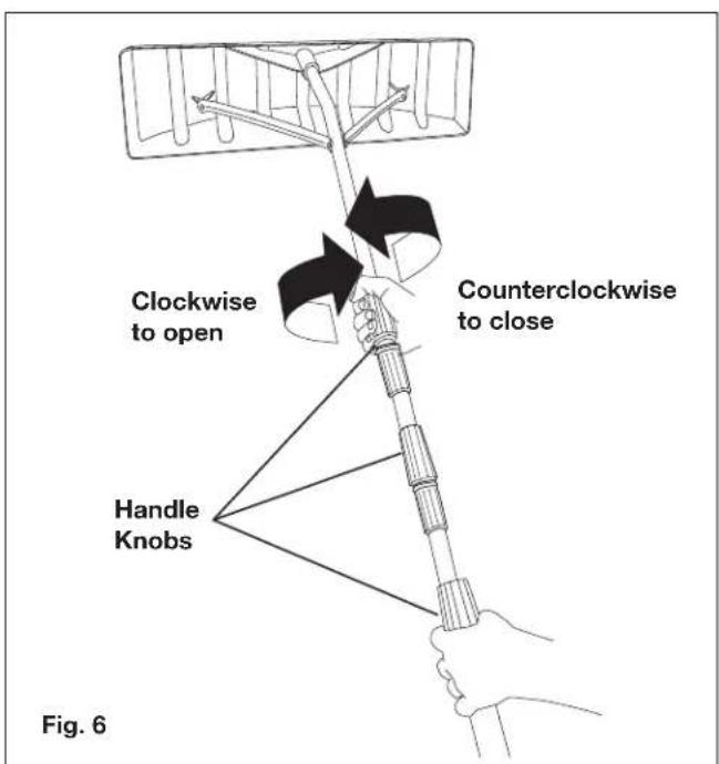Snow Joe RJ204M - Assembling the Roof Rake + Adjusting the Handle - 6