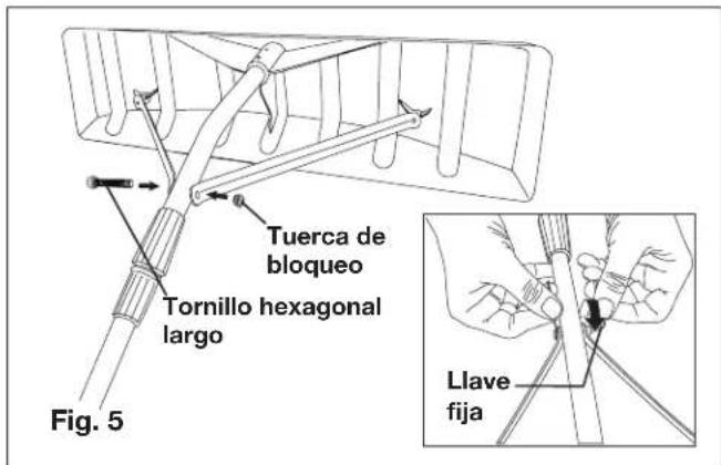 Snow Joe RJ204M - Ensamblado del rastrillo para techos y ajuste del mango - 5