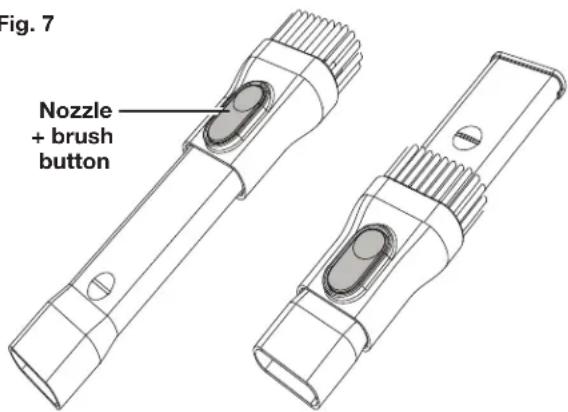 Fig. 7 Nozzle + brush button