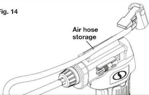Fig. 14 Air hose storage