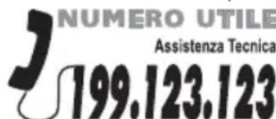 HOOVER HMG171X80 - UN SOLO NUMERO TELEFONICO PER OTTENERE ASSISTENZA. - 1
