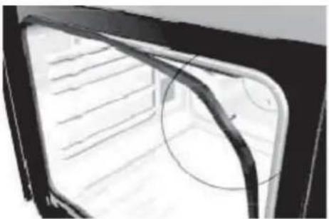 Schock SFN54BKN - Abmontieren der Dichtungen der Ofentür - 1