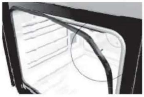 Schock SFN54BKN - Démontage du joint de la porte du four - 1