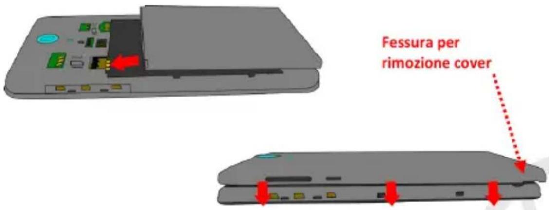 NGM You Color E507 Plus - Inserire la batteria - 1