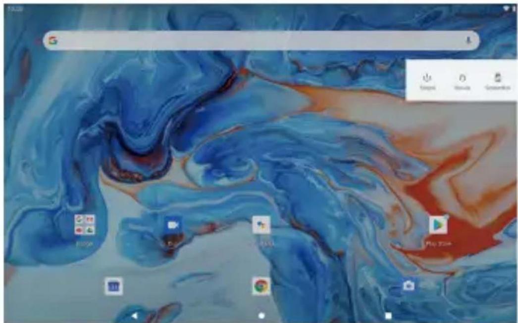 Dragon Touch MAX10 Plus - Accensione e spegnimento del tablet - 1
