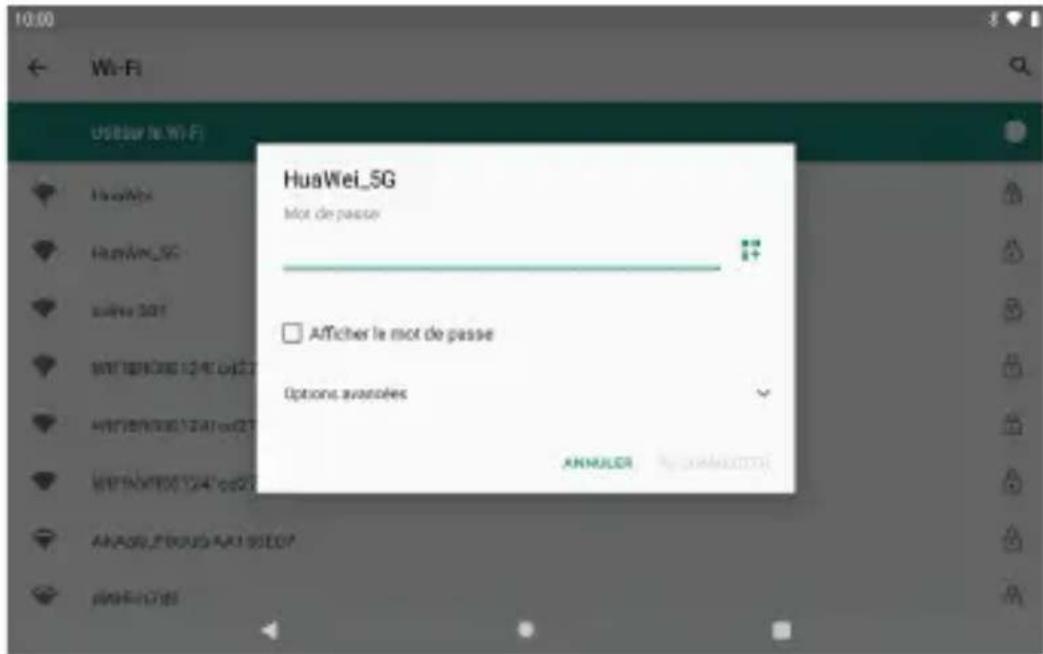 Dragon Touch MAX10 Plus - Connexion au wifi - 1