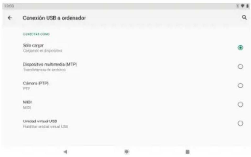 Dragon Touch MAX10 Plus - Cambiar la connexion USB a ordinador. - 1