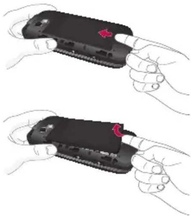 LG Rumour Plus - Remove the battery - 1