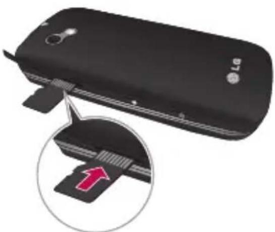 LG Rumour Plus - Installing a Memory Card - 1