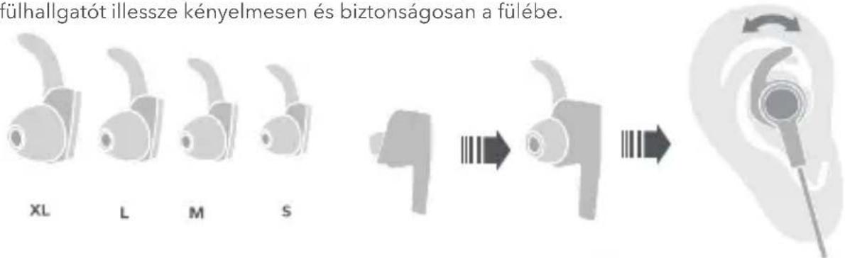 HONOR Sport Bluetooth Earphones AM61R - A fulhallgató párnák kivalasztása és a fulhallgató használata - 1