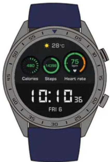 28°C 480 14398 75 5pm Calories Steps Heart rate 10:10 36 FRI 6