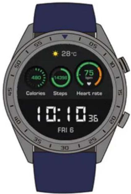 28°C 480 14398 75 1pm Calories Steps Heart rate 10:10 36 FRI 6