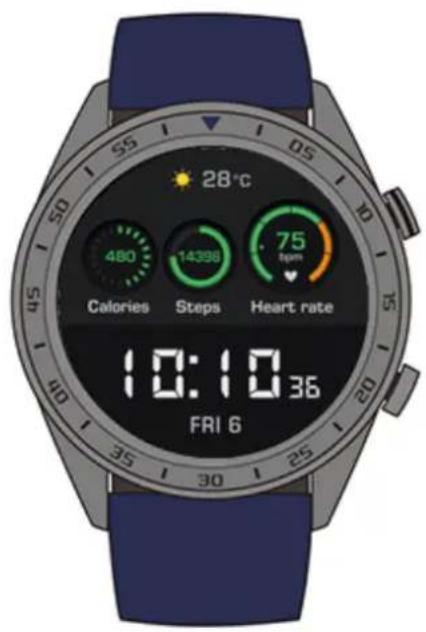 28°C 480 14398 75 tpm Calories Steps Heart rate 10:10:36 FRI 6