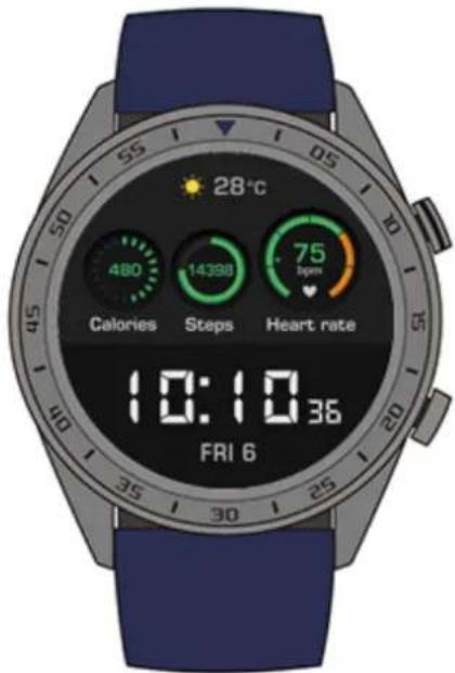 28°C 480 14398 75 Ipm Calories Steps Heart rate 10:10:36 FRI 6