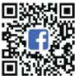 QR code with Facebook logo in the center, likely for digital link or payment
