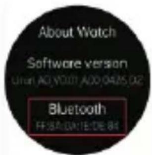 About Watch Software version Uran AG YOUT A00/0425 D2 Bluetooth FF:5A:DATE:DE 84