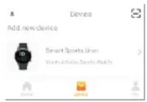 Add new device Smart Sports Uran You're a life's Sports Watch