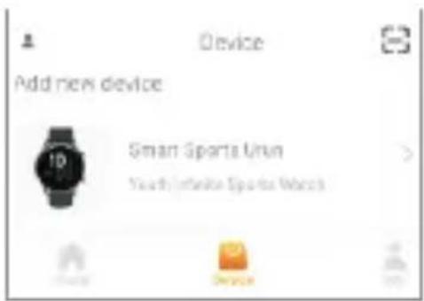 Device Add new device Smart Sports Union Youth (intention Sports World)