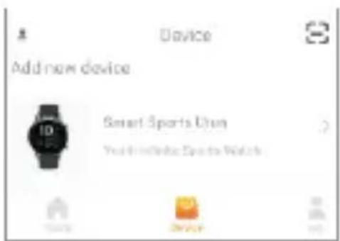 Add new device Smart Sports Uton You'll include Sports Watch