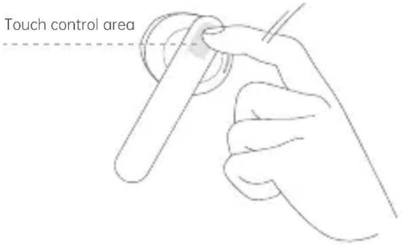 Touch control area