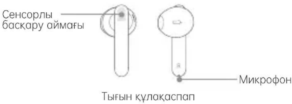 Сенсорлы баскару аймағы Тығын күлакаспап Микрофон