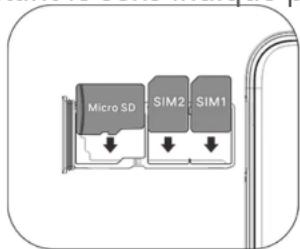 VIVO Y11s - Procédure d'installation de la carte sim/sd - 2