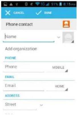 Konrow Primo+ - To create new contacts - 3