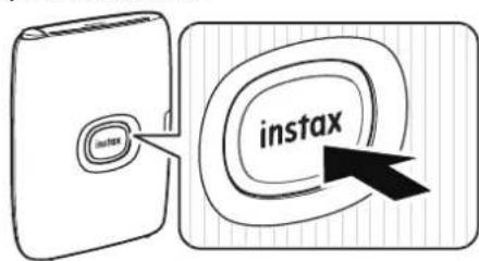 FUJIFILM Instax Mini Link 2 - Maintenez le bouton d'alimentation enfoncé pendant environ 1 seconde pour permettre l'imprimante sous tension. - 1