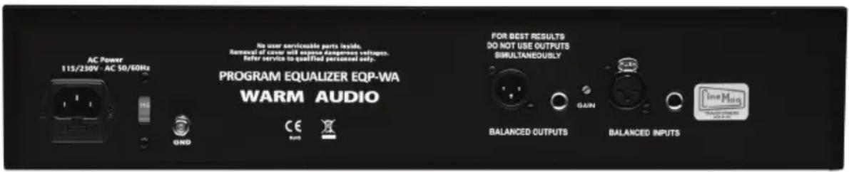 Warm Audio EQPWA - Connexions audio - 1