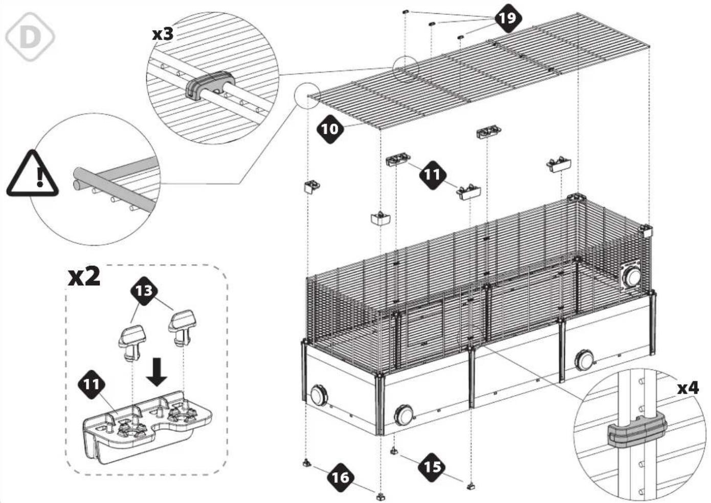 Ferplast Multipla Hamster Base Extension - 29