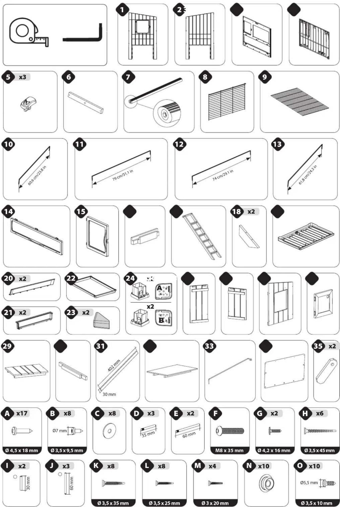 Ferplast Happy Farm 120 - Cod. 57321000 - 2