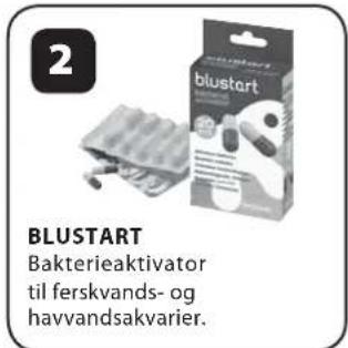 2 BLUSTART Bakterieaktivator til ferskvands- og havvandsakvarier.