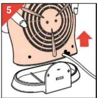 PHILIPS HD3275 - Arrumação do cabo de alimentação - 2